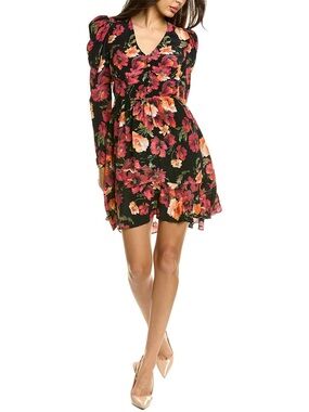 NWT The Kooples "Call Me Flower" Crêpe de Chine Dress Size 1/US 4